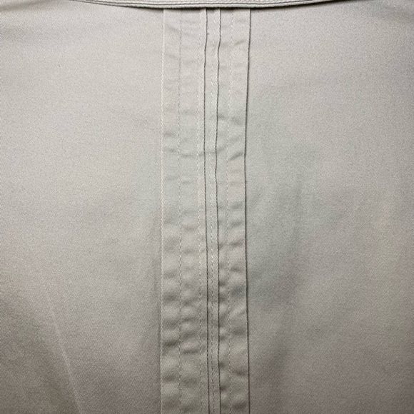 Coldwater Creek top or short sleeve jacket.  Khaki color. Size 14. - Picture 5 of 9